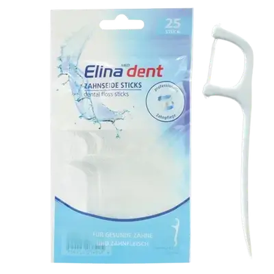 Dental floss Elina in PVC travel kit 25pcs_ Elina Dent