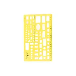 Mathmatical ruler with shapes ,