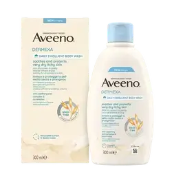 Dermexa Daily Emollient Body Wash Soothes and Protects Very Dry Itchy Skin 300ml _ Aveeno