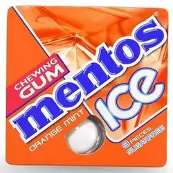 CHEWING GUM Mentos Ice ORANGE MINT 8 PIECES SUGARFREE