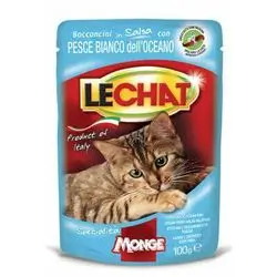 Monge LeChat Pouches Chunkies with Atlantic Ocean Fish 100g