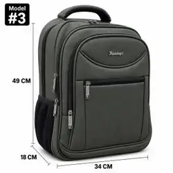 Flamingo Leather Backpack – Model #3, 4 Zippers