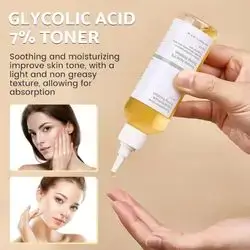 7% Glycolic Acid Exfoliating Toner, Gentle Exfoliating Toner, - 100ml