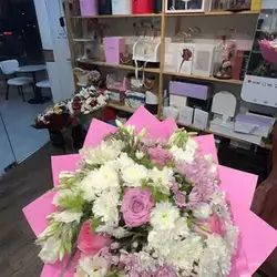 White and Lilac Mixed Bouquet