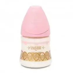 Suavinex Premium Silicone Feeding Bottle, Pink Color, 150 Ml 