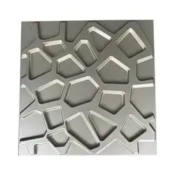 3D Wall Panels Brilliant Silver D067