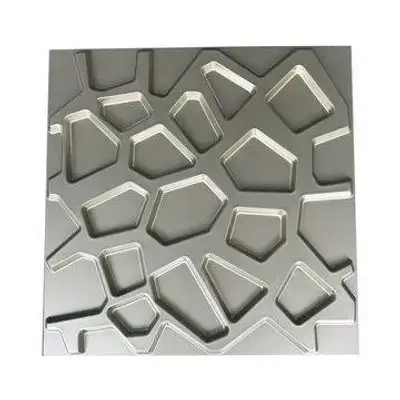 3D Wall Panels Brilliant Silver D067