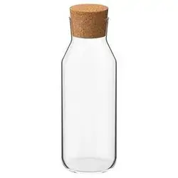 Small Glass Bottle With Wooden Top