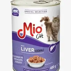Mio Cat Canned Wet Food 400 G For Adult Cats With Liver Flavor