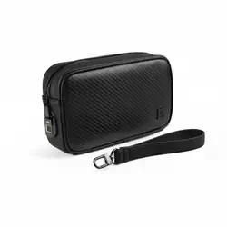 WiWU Master Carbon Fingerprint Lock Pouch – Black