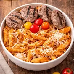 قاپی پاستای گۆشت پڕۆتین بوست