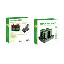 HBX-484 charging dock and rechargeable battery set for Xbox controllers.