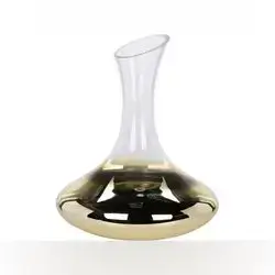 Decanter Glass Top Gold