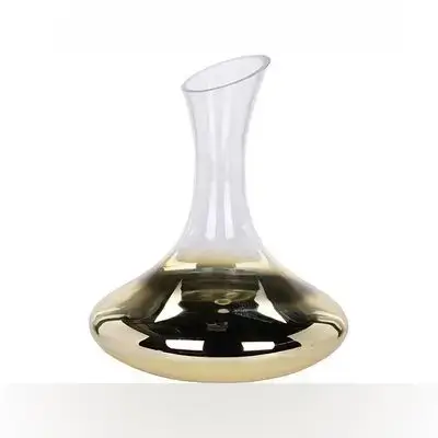 Decanter Glass Top Gold