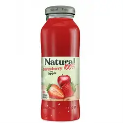 Natural Strawberry Juice Glass