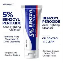 Körmesic 5% Benzoyl Peroxide Anti-Acne Facial Cleanser