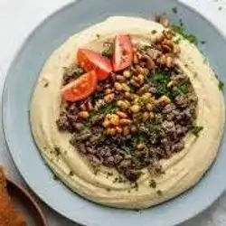 Hommos With Beef