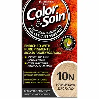 Color & Soin Permanent Hair Dye - 10N Platinum Blonde.