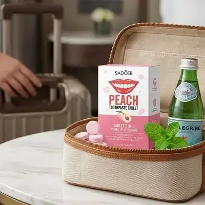 Sadoer Peach Toothpaste Tablet (30 Tablets)