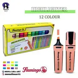 Set Highlighter 12colour-flamingo