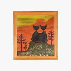Hand-Painted Wall Panel, Size 30×27 cm