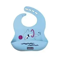 Silicone Baby Bib - Blue