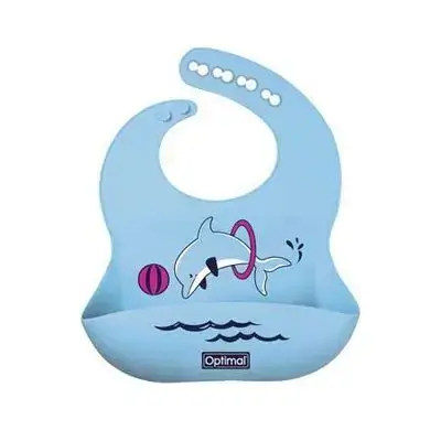 Silicone Baby Bib - Blue
