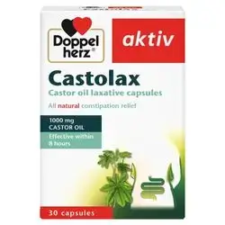 Castilax castor oil laxative 20capsul doppel herz