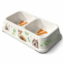Dual Plastic Bowl