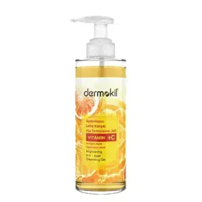 Dermokil Vitamin C Facial Cleansing Gel Brightening Anti-Blemish 300 ml