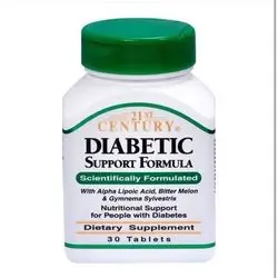 21ST CENTURY DIABETIC SUPPORT FORMULA 30 TABLETS 