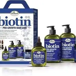 Difeel Biotin Pro-Growth Hair Care Set.