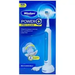 WISDOM Power Plus Pro Clean Rechargeable Electric Toothbrush-