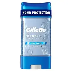 Gillette 72 Hours Sweat Protection Clear Gel Antiperspirant & Deodorant for Men Cool Wave -