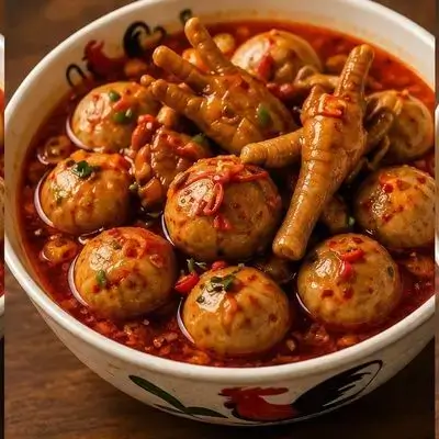 Spicy Chicken Feet Bakso