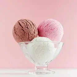 Ice Cream Dish 2 Flavors