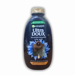 Garnier Ultra Doux Black Charcoal Shampoo 400 ml