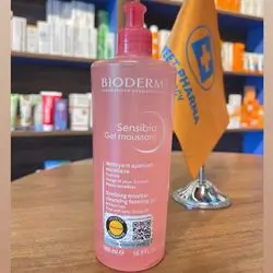bioderma sensibio gel moussant 500ml soothing micellar cleansing foaming gel moisturises face and eyes .rinse off sensitive skin
