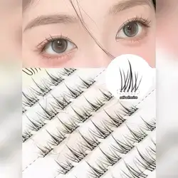 36pcs Glue-Free Eyelashes, 3-Piece Slouchy Segmented Eyelashes