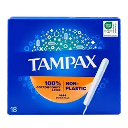 Super Plus tampons with applicator 18 pieces _ TAMPAX