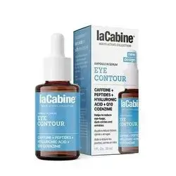LA CABINE EYE CONTOUR SERUM 30 ML/سيروم لاكابين المضاد للانتفاخات والتجاعيد لمنطقة تحت العين بالكافيين يحتوي على ببتيد Q10 وحمض الهيالورونيك