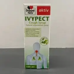 ivypect cough syrup natural expectorant syrup suitable for children above 12 years and adults , helps relirve chesty cough soothes irritations , ivy with orange flavour 100ml