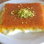 Kunafa With Hot Mahlabi