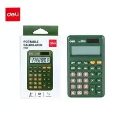 Calculator 12 Digits, Deli M120, Green