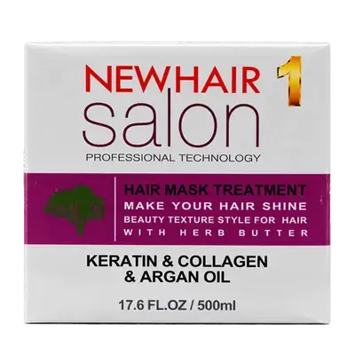 Hair Mask Treatment Keratin Collagen & Argan Oil 500ml _ New Hair Salon