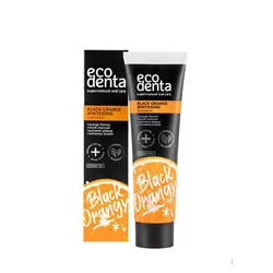 eco denta Black Orange Whitening Toothpaste Flouride free 100ml
