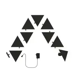 Nanoleaf Limited Edition Ultra Black Triangles Smarter Kit – 9 Light Panels