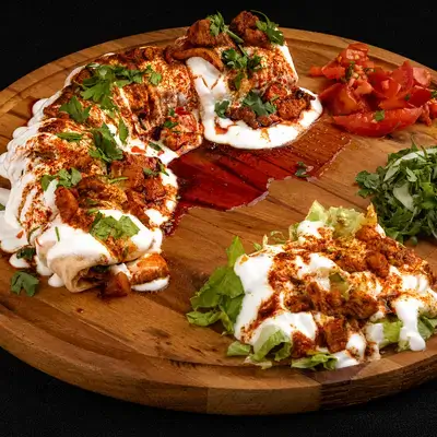 Chicken Tantuni Sandwich with Yogurt