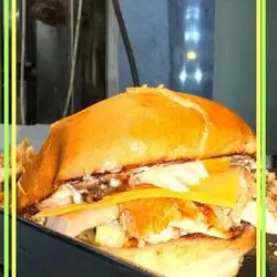 Shawarma cheese burger 
