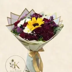 Red & Sunflower Bouquet